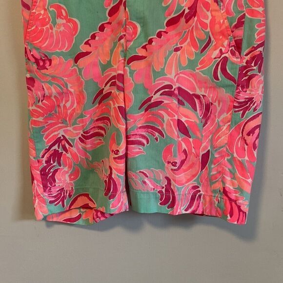 Lilly Pulitzer Pink & Blue Poolside Blue The Chipper Shorts Size 2 - Picture 3 of 10